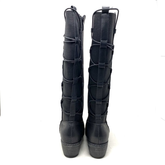 Patrizia by Spring Step Black Fleece Lined Knee High Muggia Boots - Picture 9 of 16